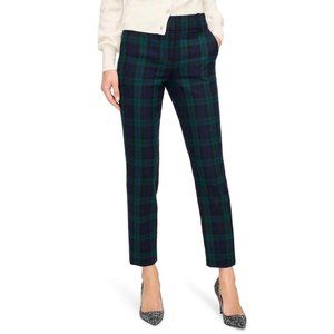 J Crew Cameron Slim Crop Pants in Black Watch